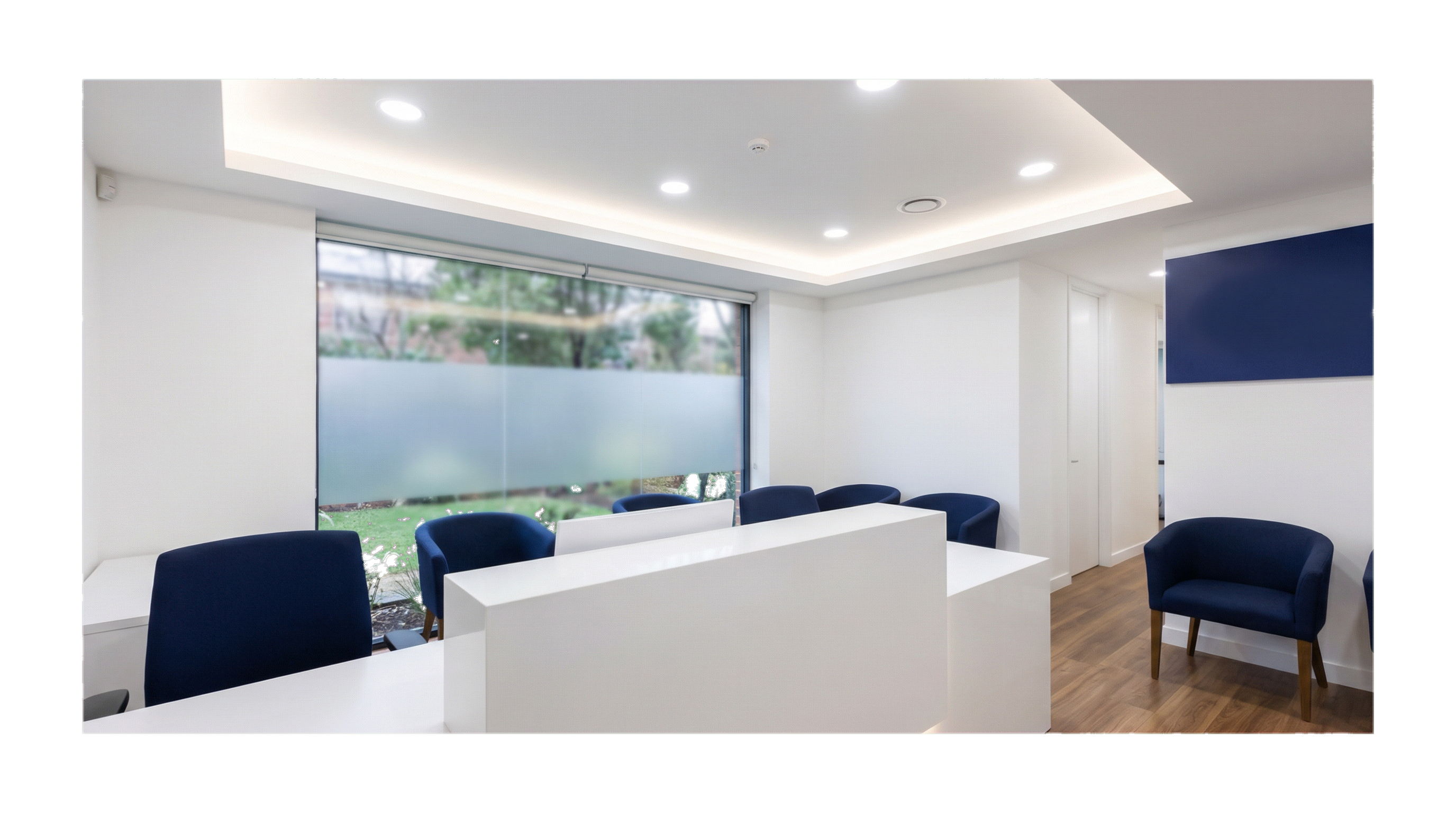 Modern medical office reception